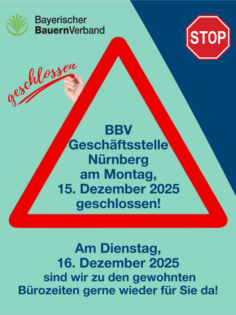 BBV Geschäftsstelle Nürnberg ganztägig geschlossen