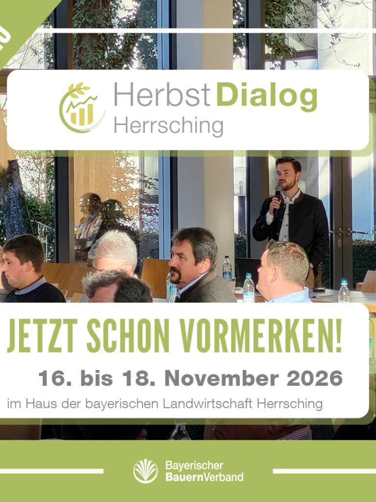 Save the Date vom 16. bis 18. November 2026 für den HerbstDialog Herrsching