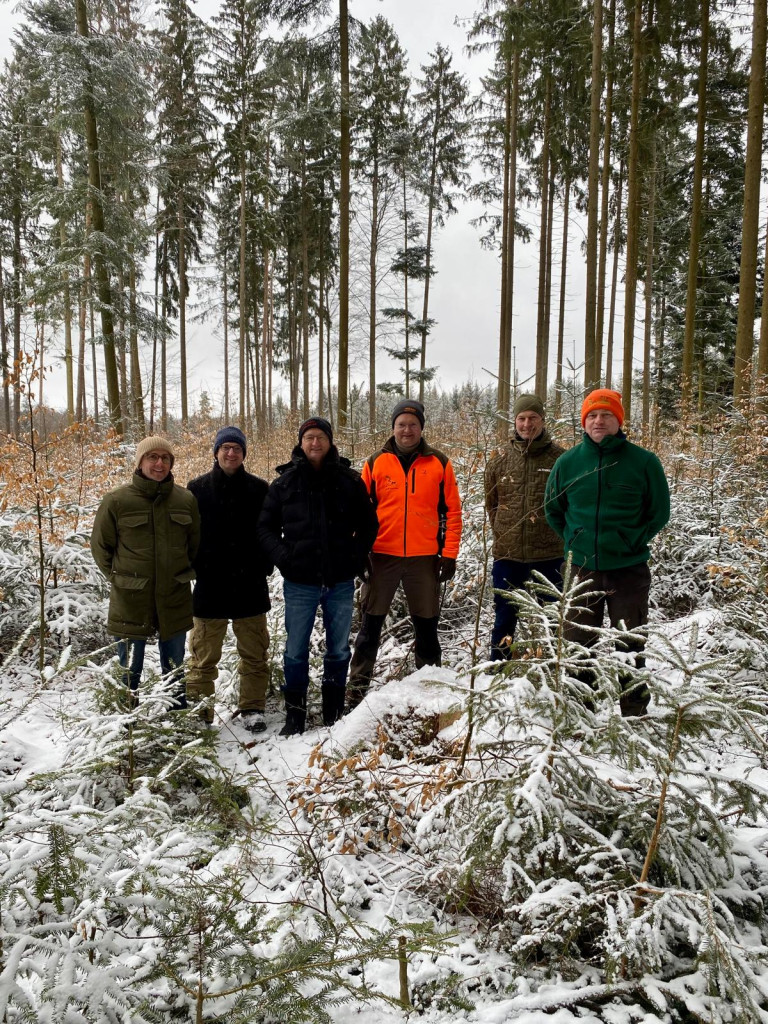 Teilnehmer des Austausch zum Waldumbau