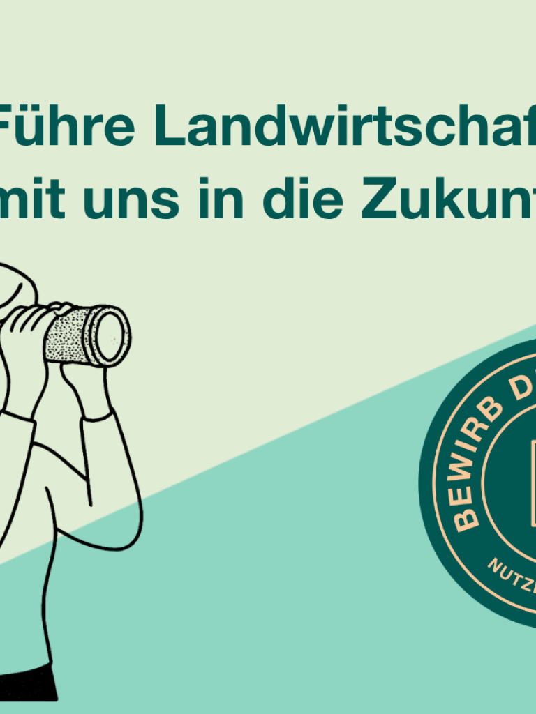 Grafik Führe Landwirtschaft mit uns in die Zukunft