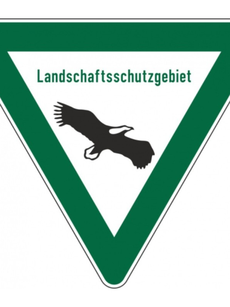 Hinweisschild Landschaftsschutzgebiet