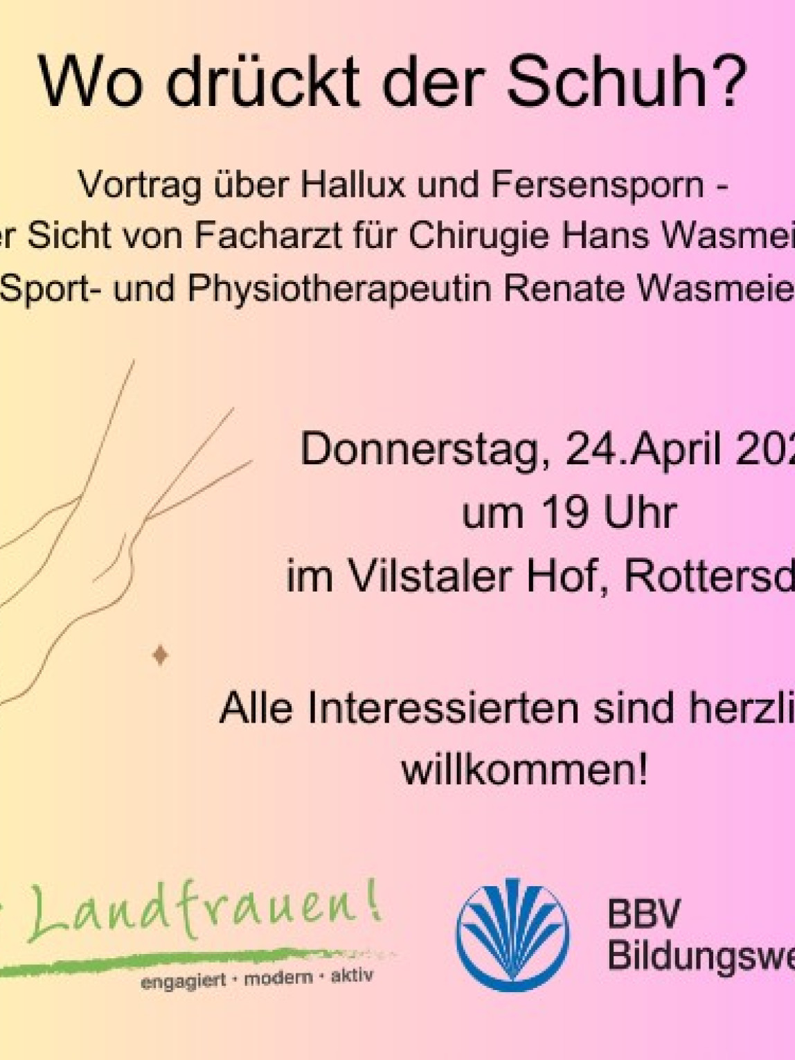 BBV Bildungswerk "Wo drückt der Schuh?"