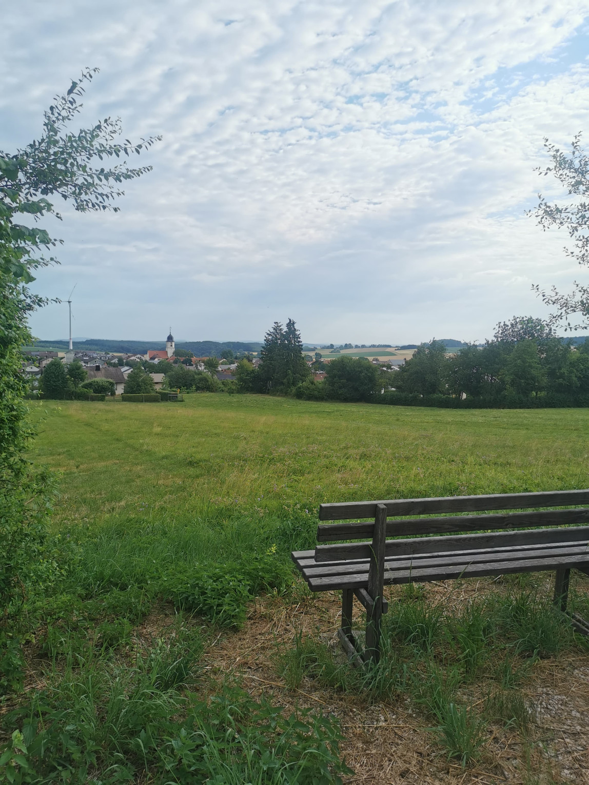Blick aufs Dorf Langenaltheim