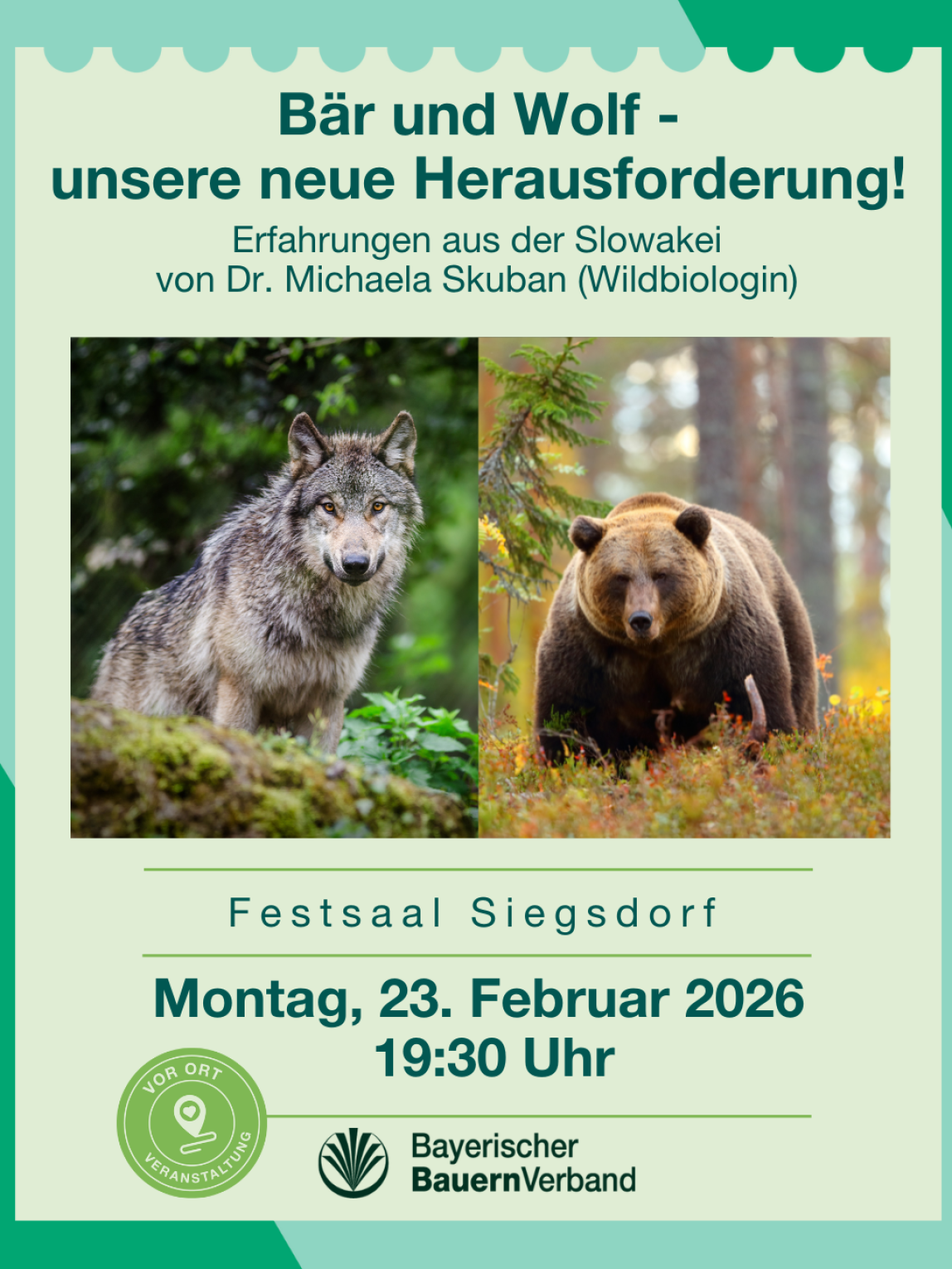 Bär und Wolf