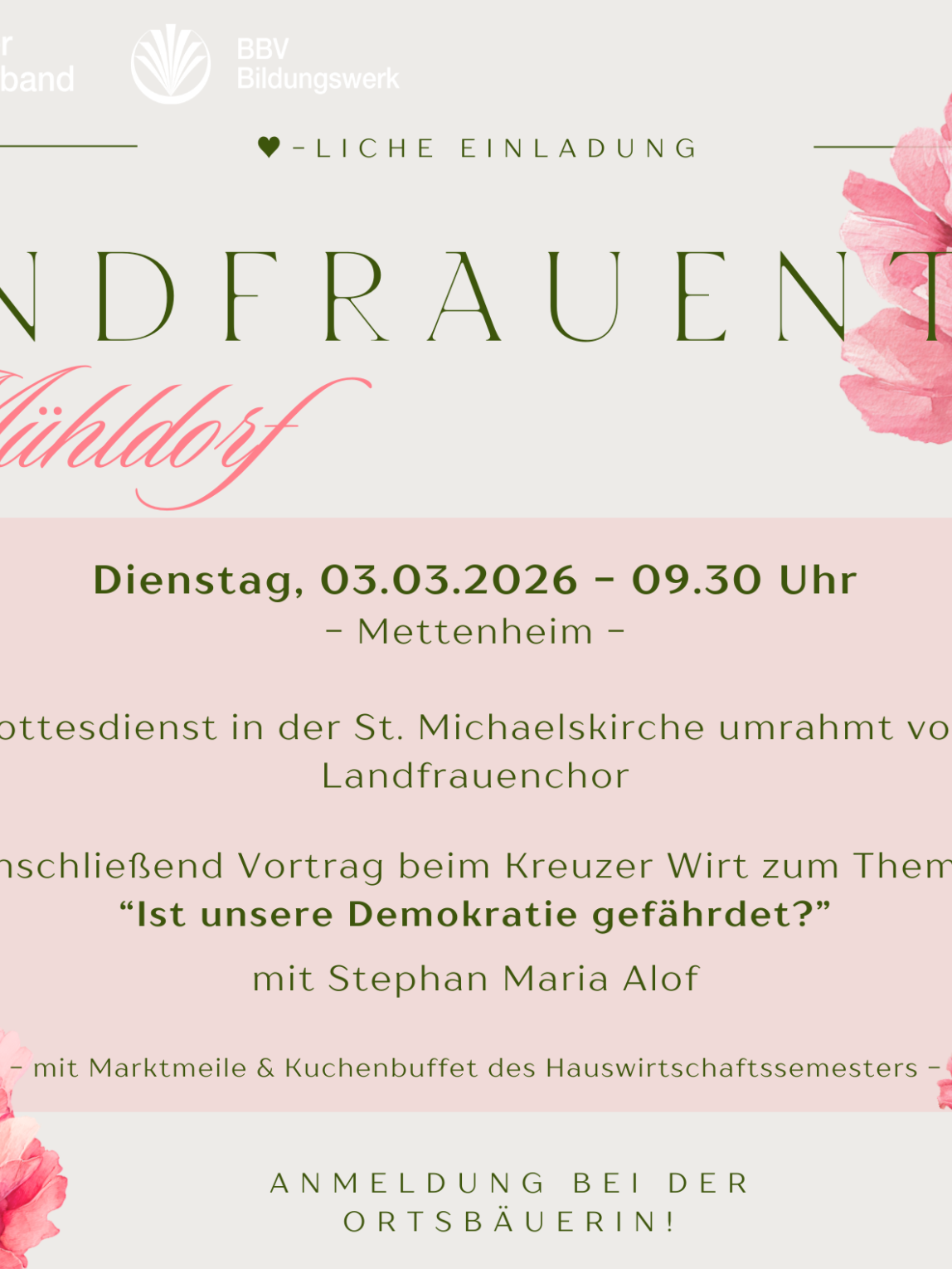 Landfrauentag 2026 - MÜ