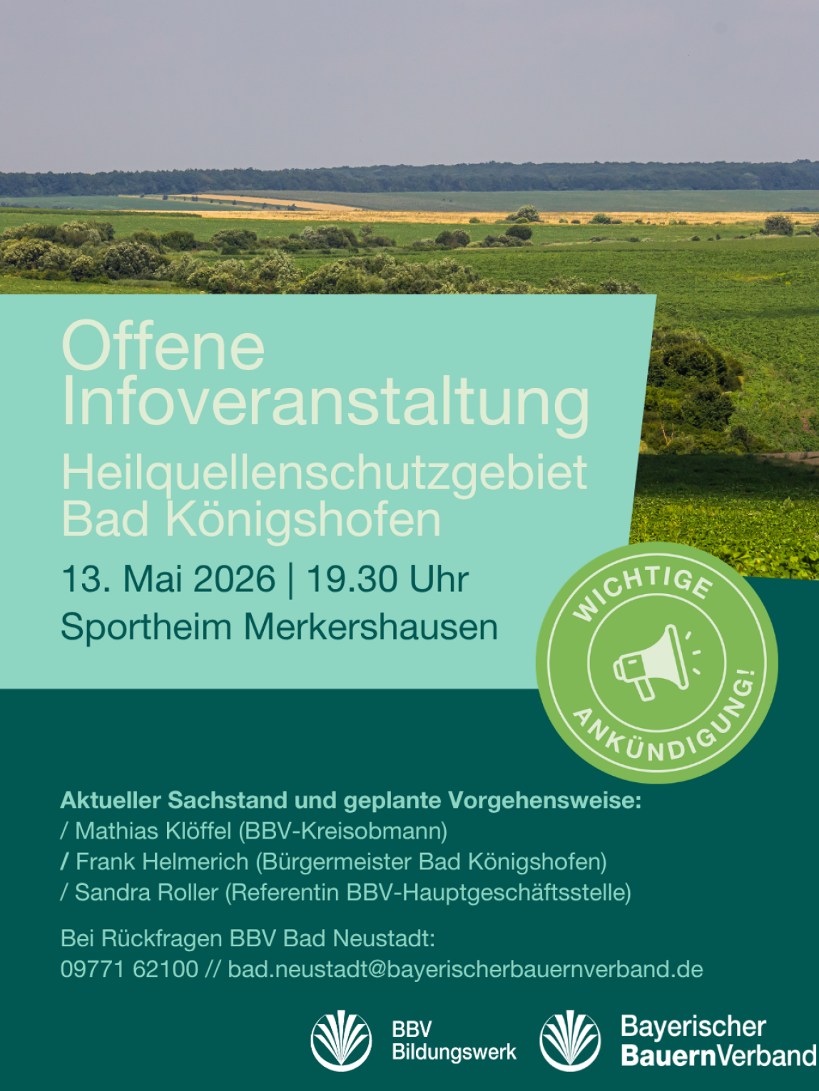 Offene Infoveranstaltung Heilquellenschutzgebiet KÖN