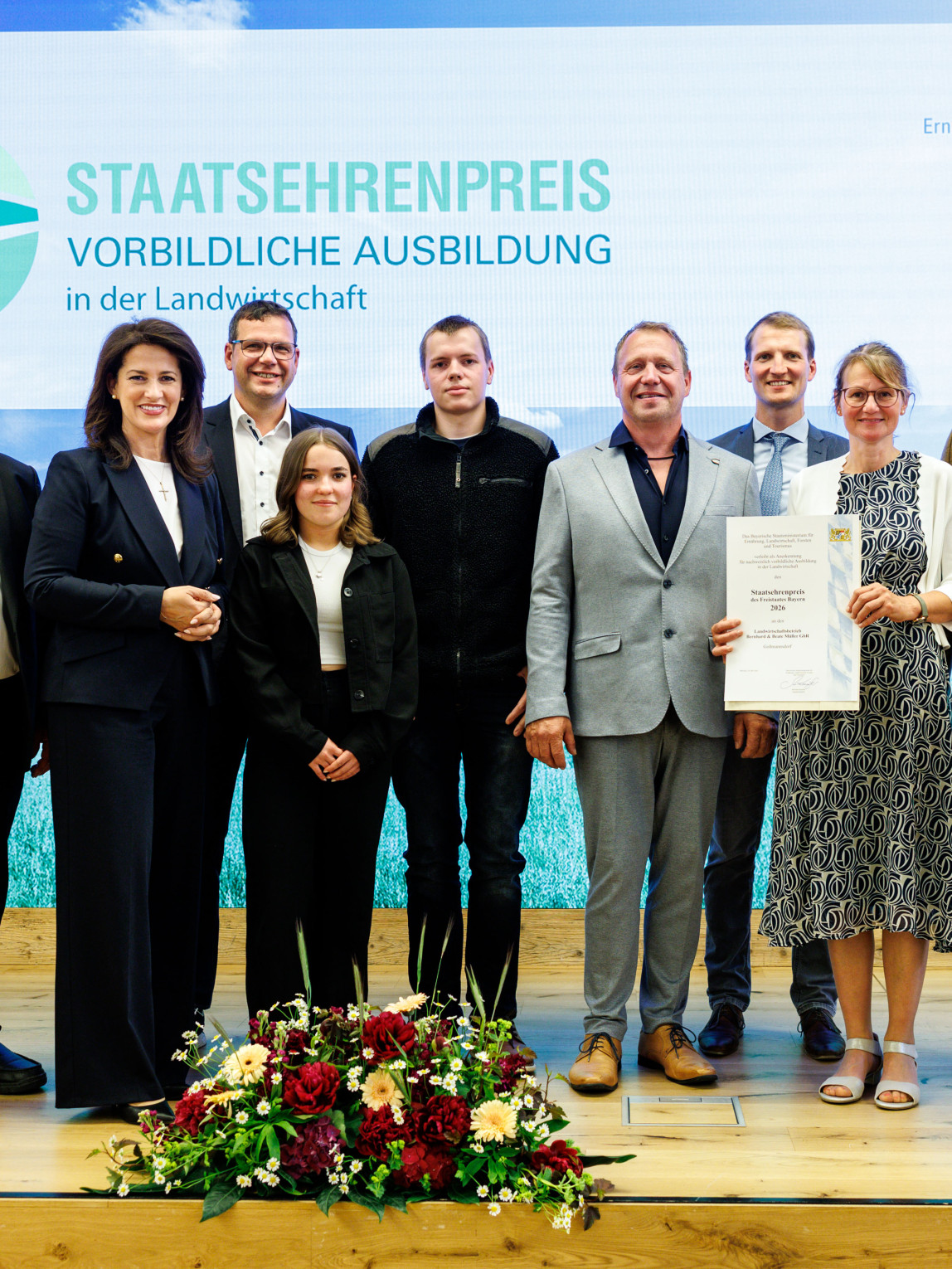 Staatsehrenpreis für vorbildliche Ausbildung