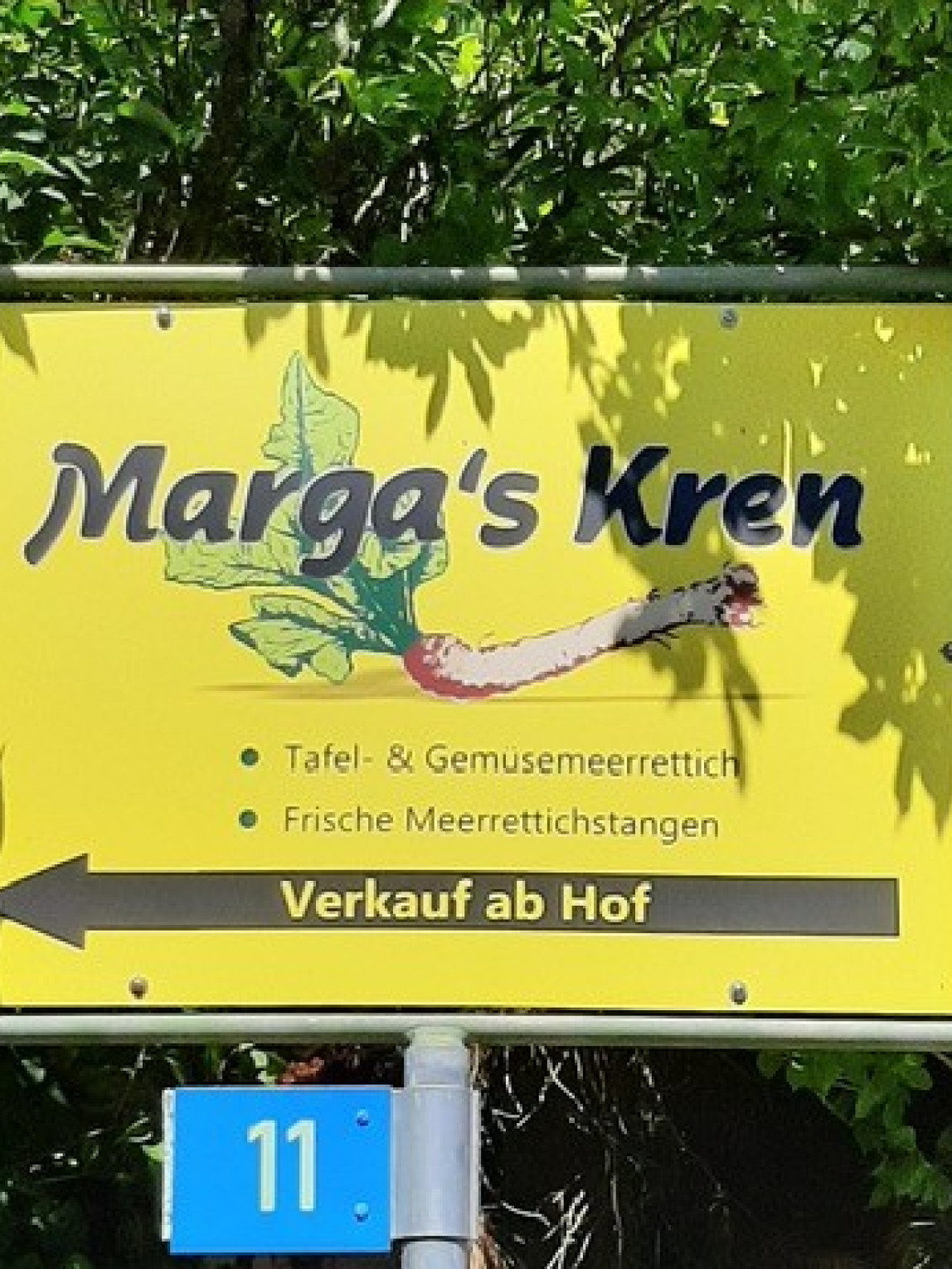 Hofschild Merrettichbetrieb