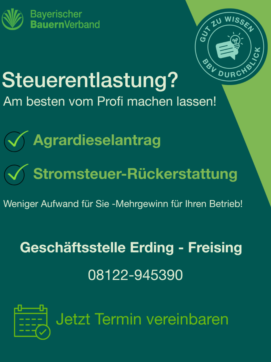 Steuerentlastung Gst.Erding-Freising