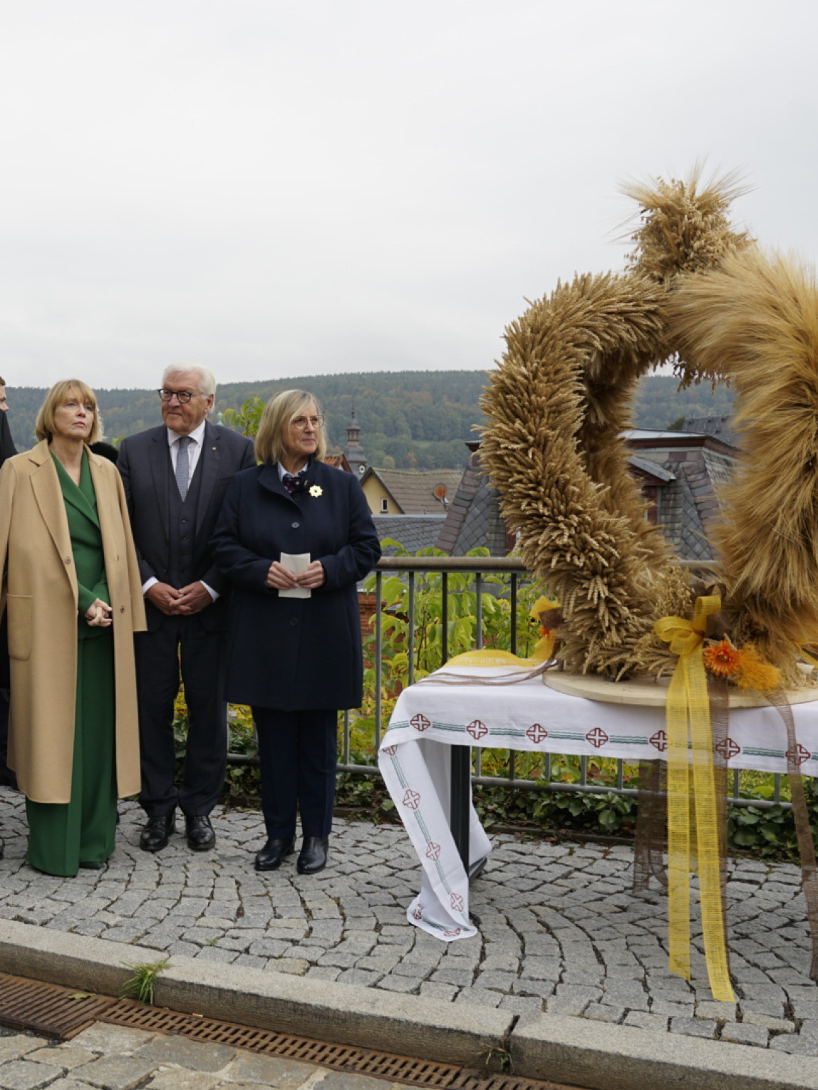 Erntekronenübergabe an Bundespräsidenten Steinmeier