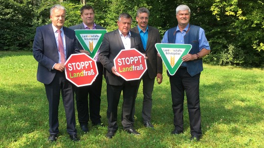 Am 17. Juli 2018 lud der Bayerische Bauernverband zu einer Fachtagung Flächenverbrauch ein