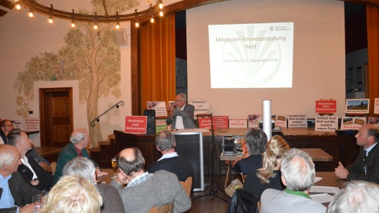 Landrat Anton Klotz, Wolfveranstaltung Landrat Anton Klotz, Wolfveranstaltung
