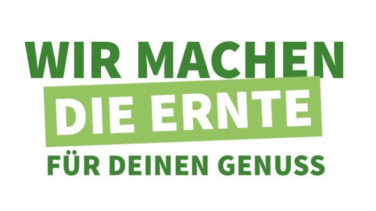 Logo des bundesweiten Aktionstages "Wir machen die Ernte für deinen Genuss"