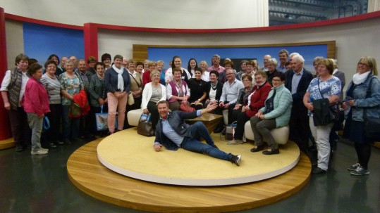 Besucher bei der Abendschau mit Francine Jordi und Roman Röll