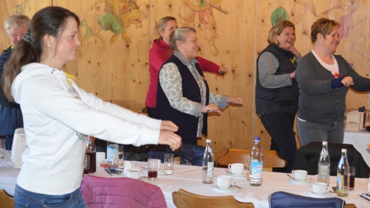 Die Teilnehmerinnen in Aktion