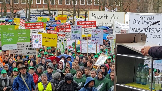 6.000 Landwirte protestieren in Münster