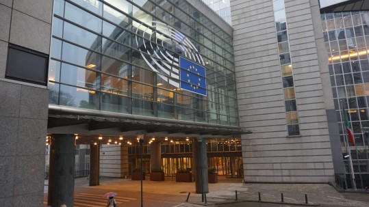 Europaparlament in Brüssel Hans Rebelein, Wolfgang Schultheiß