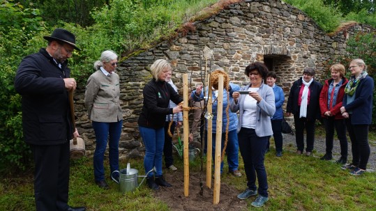 Pflanzaktion der Landfrauen im Freilandmuseum Neusath-Perschen Pflanzaktion der Landfrauen