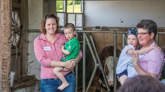 Die Gastgeberinnen der Familie Walch