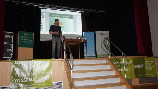 Agrarblogger Barkmann in Kronach Agrarblogger Barkmann in der Diskussion