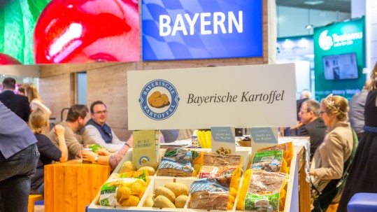 Die Bayerische Kartoffel präsentierte sich auf der Fruit Logistica in Berlin.