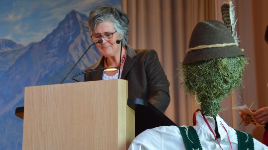 Kreisbäuerin Monika Mayer beim Oberallgäuer Landfrauentag am 03.03.2020 Ansprache Mayer Monika, Kreisbäuerin beim Landfrauentag