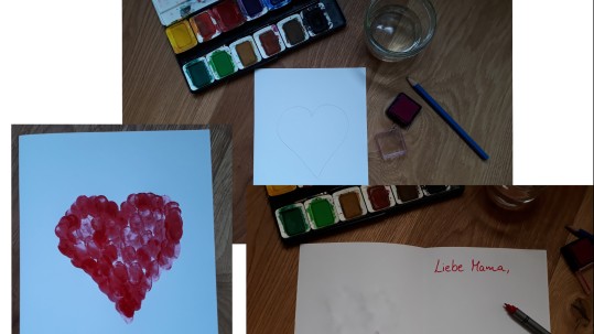 Eine Karte zum Muttertag oder Vatertag selbst gestalten.