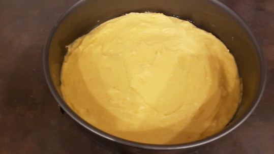 Zitronenkuchen in der Backform