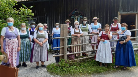 Besichtigung mit Maske