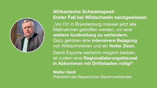 SharePic - Heidl zu ASP-Ausbruch SharePic Bauernpräsident Heidl zu ASP-Ausbruch