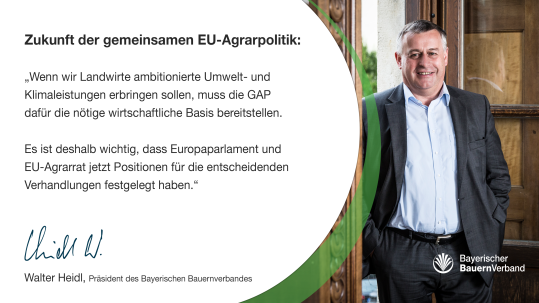 Bauernpräsident Walter Heidl zur EU-Agrarpolitik ab 2021