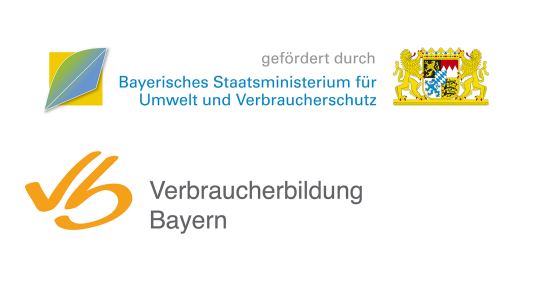 Logo der Verbraucherbildung Bayern und des bayerischen Umweltministeriums