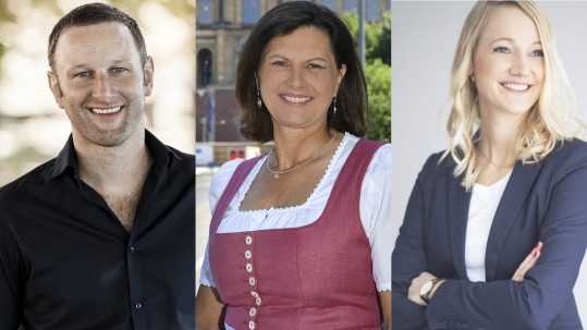 Andreas Weiß, Ilse Aigner und Eva Nußhart