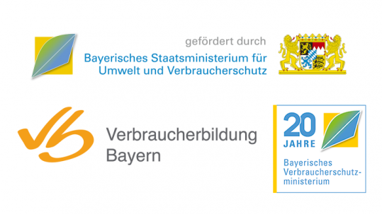 Logo des Verbraucherschutzsministeriums und der bayerischen Verbraucherbildung