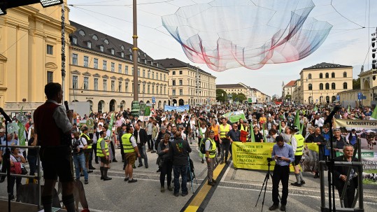 Demonstration auf dem Odeonsplatz