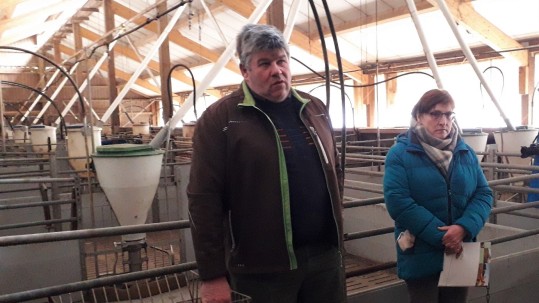 Familie Schleichert im Schweinestall