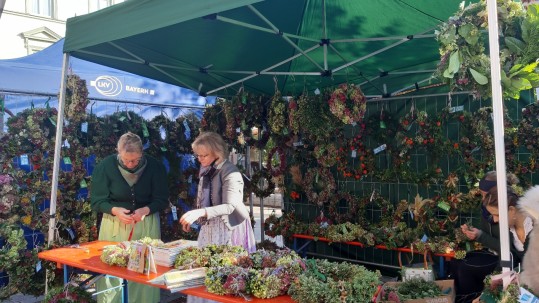 Herbstkranzaktion Kränze