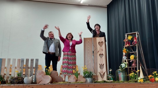 Landfrauentag Bad Kissingen 2023_9 Eddi, Edeltraud und Evi