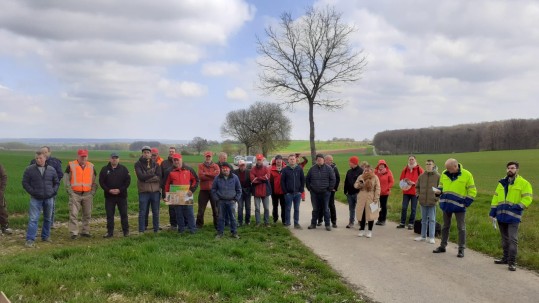 Teilnehmergruppe Pressegespräch