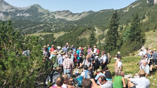 Almbegehung Almbegehung Rast an der Jägerhütte