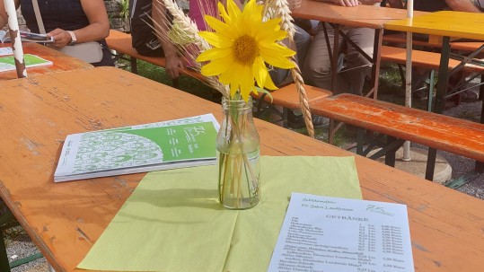 Sonnenblume 75 Jahre Landfrauen-Jubiläum auf der Trimburg
