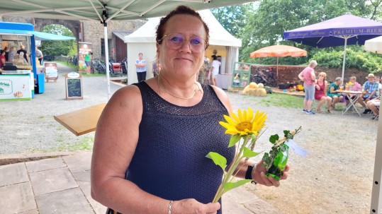 Christine Neeb-Wittmann, 2. Bürgermeisterin des Markts Elfershausen 75 Jahre Landfrauen-Jubiläum auf der Trimburg