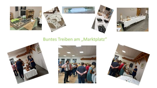 Marktplatz mit Einkaufsmöglichkeit Marktplatz mit Einkaufsmöglichkeit