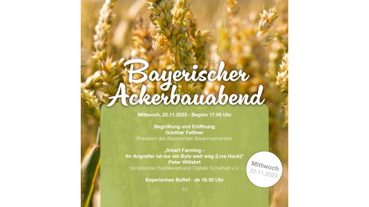 Ackerbauabend Programm