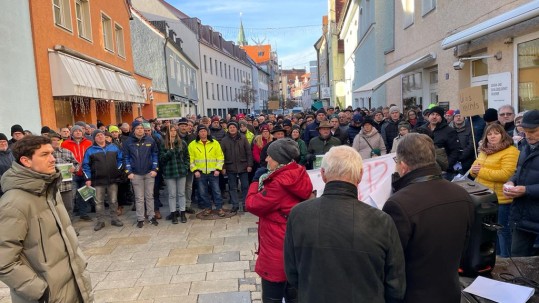 Blick vom Podium