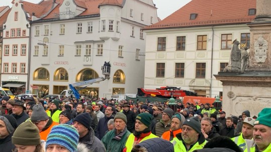 Protest am Marienplatz