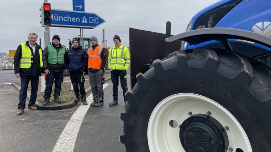 Protest Autobahn A92 bei Landshut Protest Autobahn A92 bei Landshut