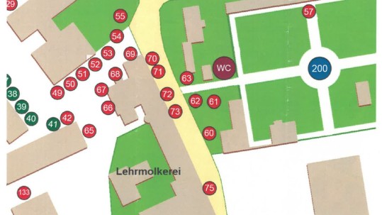 Lageplan BBV-Stand auf dem Johannitag 2024