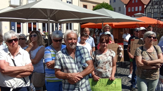 Interessierte Demonstrationsteilnehmer