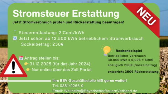 2025 Sharepic Stromsteuer 2025 Sharepic Stromsteuer